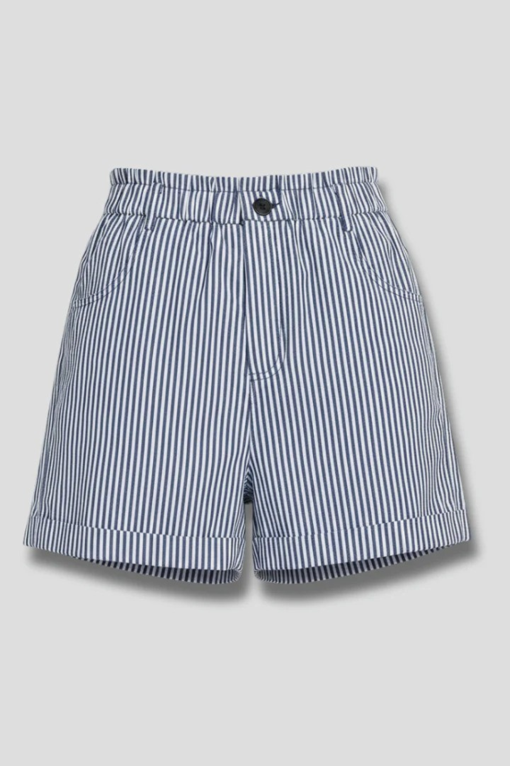 Women's Striped High-Waist Tailored Shorts