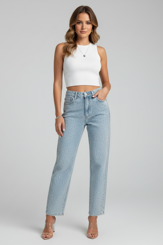 Women’s Shimmer Straight Leg Jeans