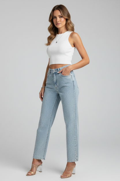 Women’s Shimmer Straight Leg Jeans