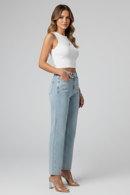 Women’s Shimmer Straight Leg Jeans