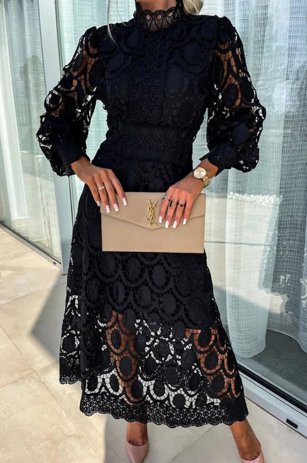 Women's Long Sleeve Cutout Dress