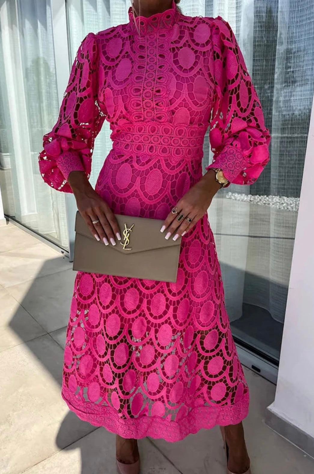 Women's Long Sleeve Cutout Dress
