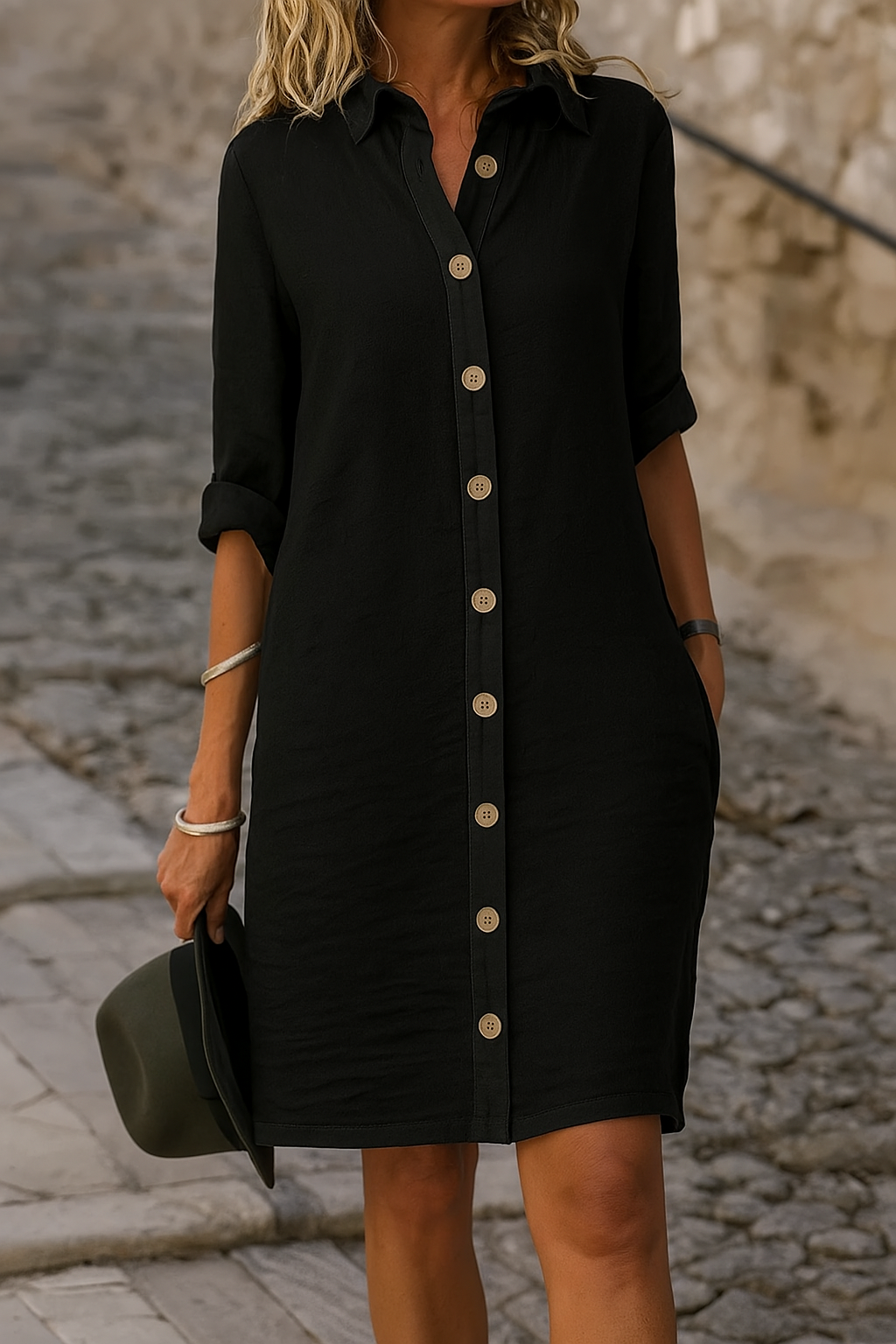 Women's Elegant V-Neck Spring Dress