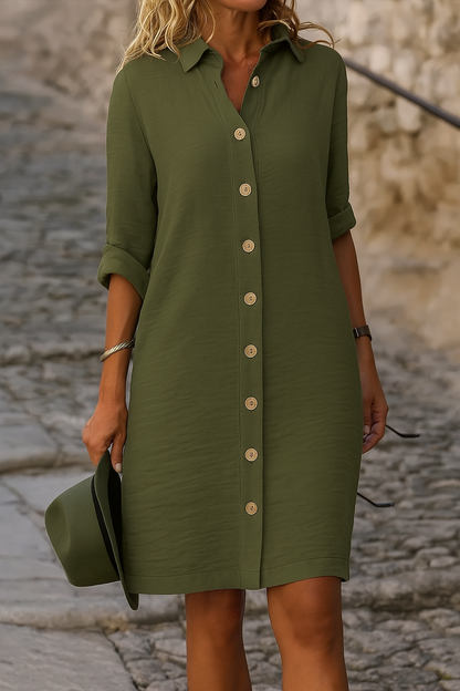 Women's Elegant V-Neck Spring Dress