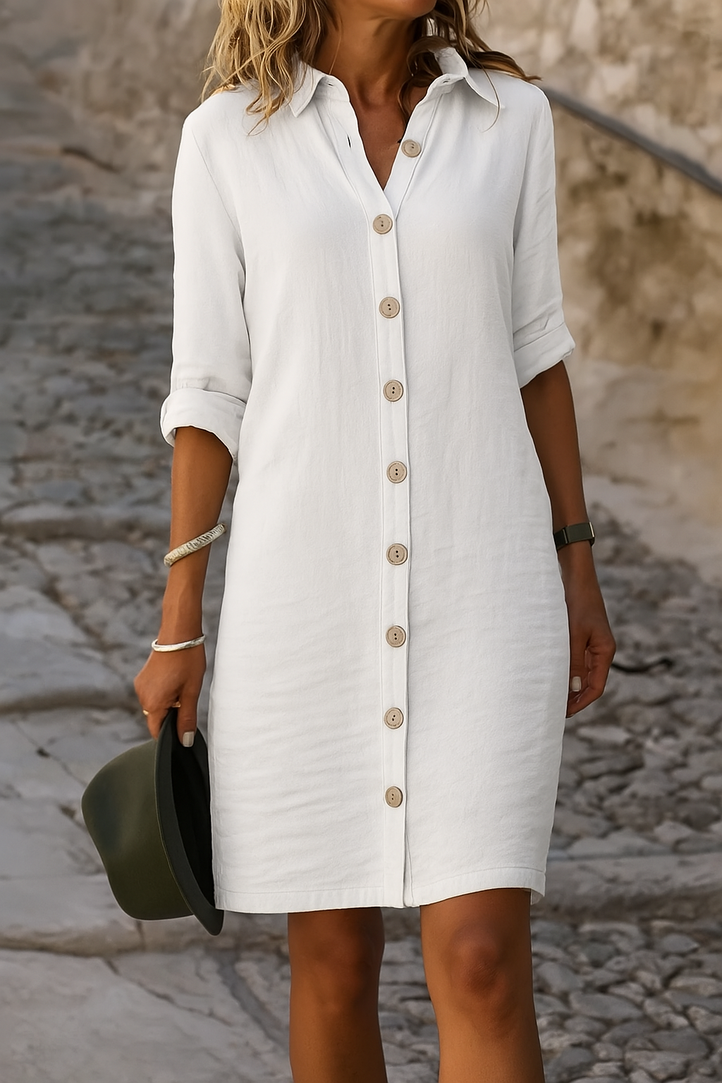 Women's Elegant V-Neck Spring Dress