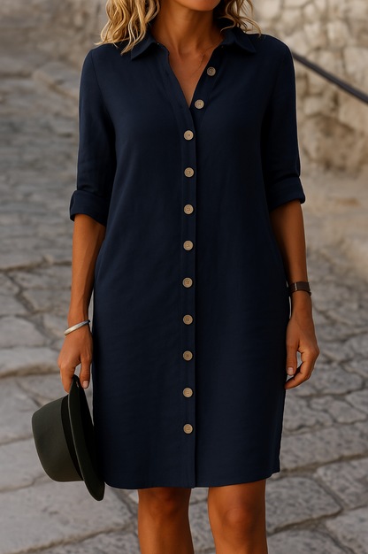 Women's Elegant V-Neck Spring Dress