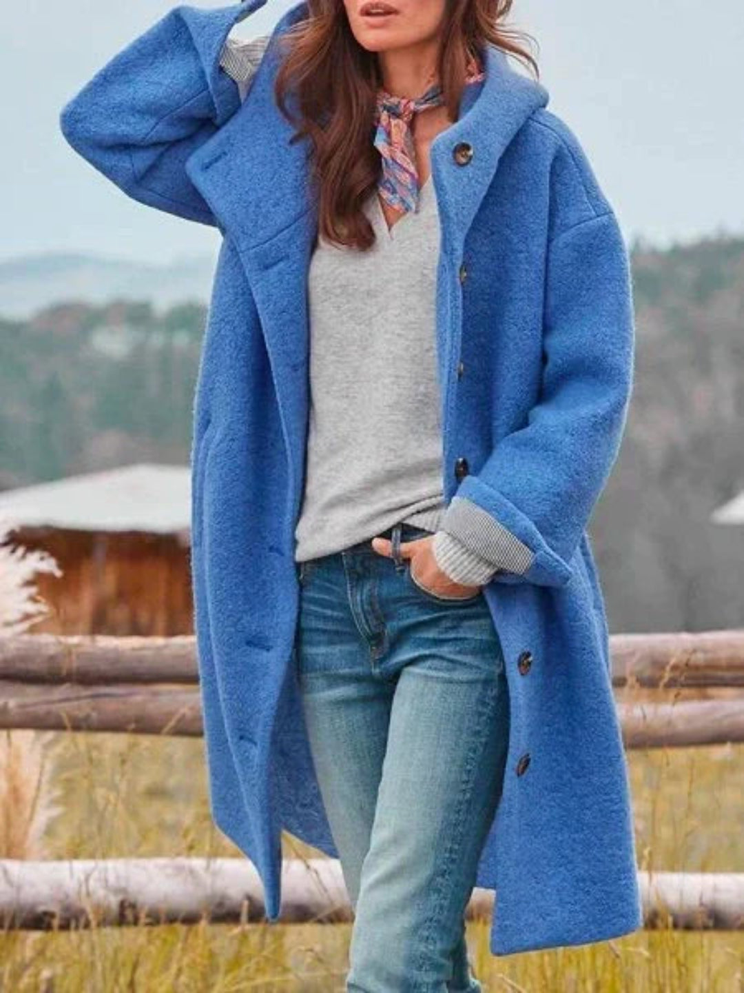 Women's Oversized Hooded Casual Coat