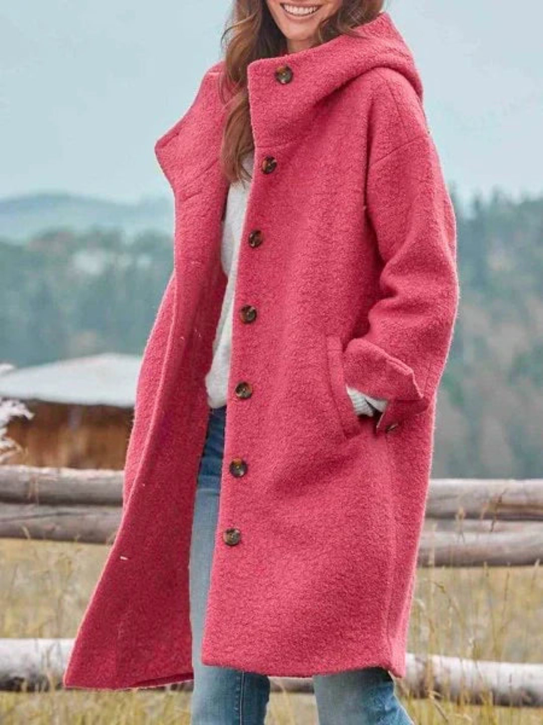 Women's Oversized Hooded Casual Coat