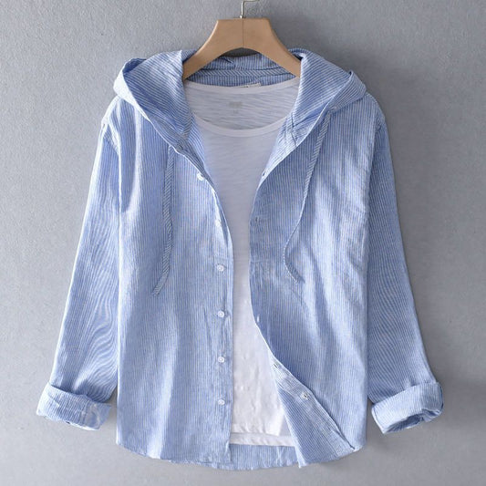 Women's Relaxed Tailored Linen Hoodie