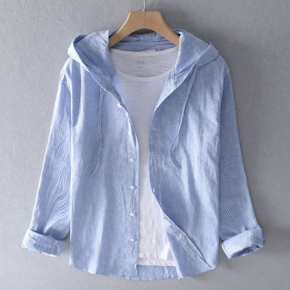 Women's Relaxed Tailored Linen Hoodie