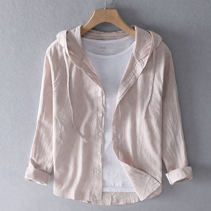 Women's Relaxed Tailored Linen Hoodie