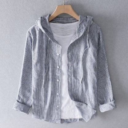 Women's Relaxed Tailored Linen Hoodie