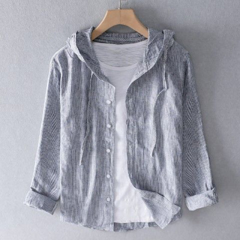 Women's Relaxed Tailored Linen Hoodie
