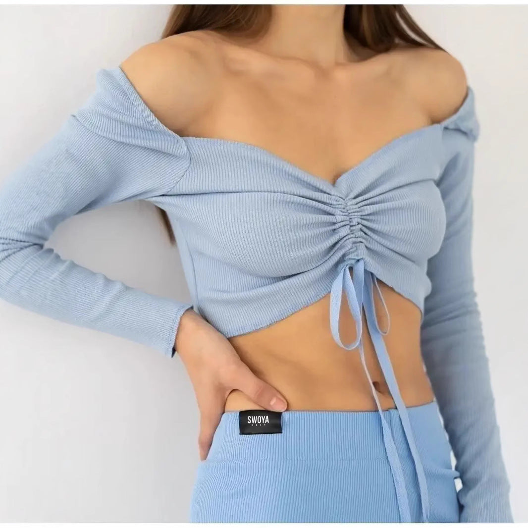 Women’s Spring Ruched Crop Top