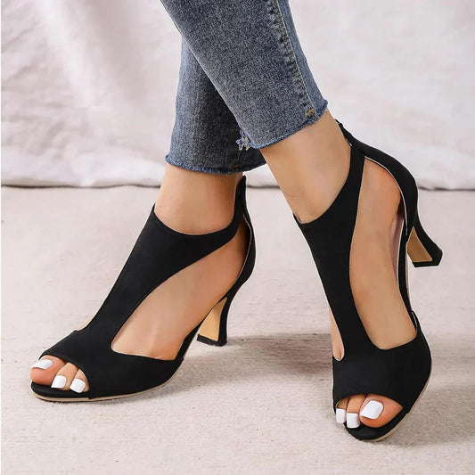 Women's Elegant Open Toe Heels