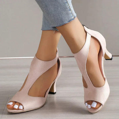 Women's Elegant Open Toe Heels