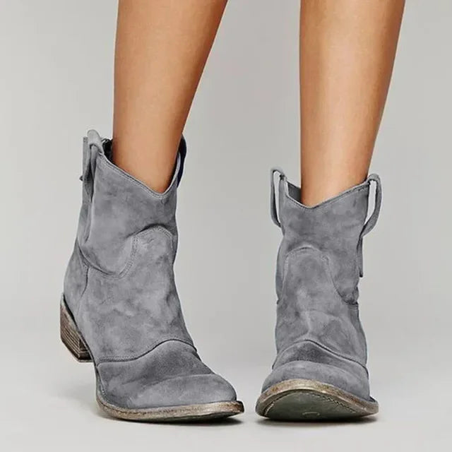 Women's Vintage Embroidered Ankle Boots