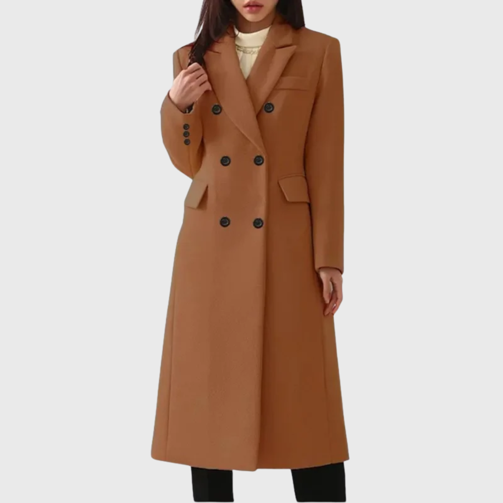 Women's Classic Tailored Wool Overcoat