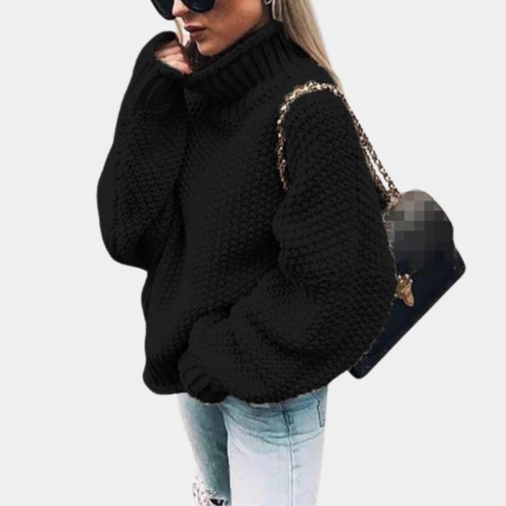 Women's Oversized Roll Neck Jumper