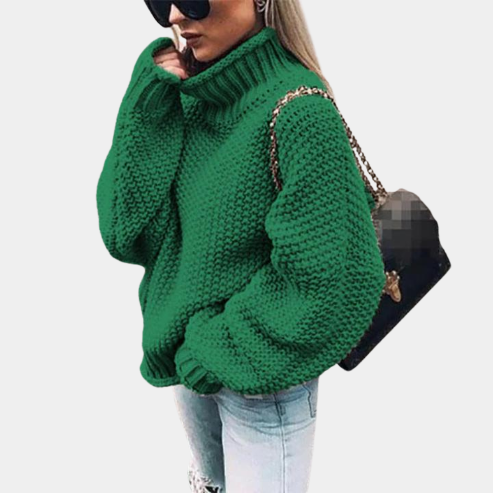 Women's Oversized Roll Neck Jumper
