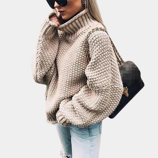 Women's Oversized Roll Neck Jumper