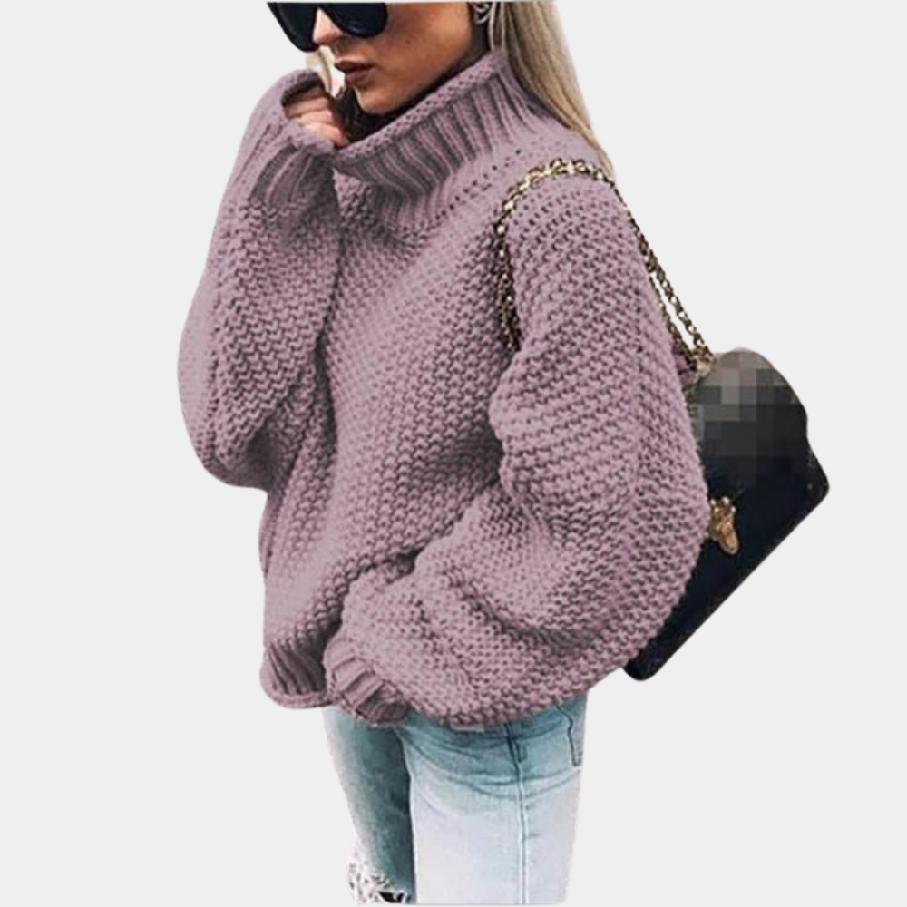 Women's Oversized Roll Neck Jumper