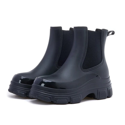 Women's Chunky Slip On Ankle Boots