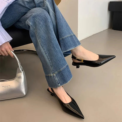 Women's Pointed Toe Slingback Mules