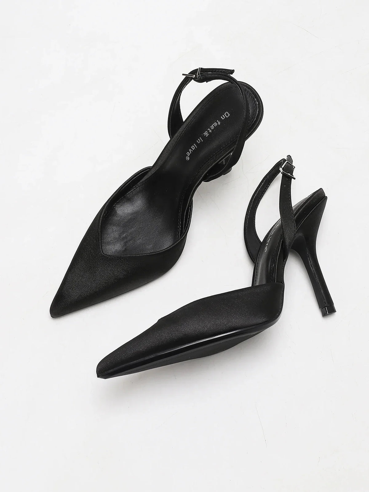 Women's Satin Pointed Toe Heels