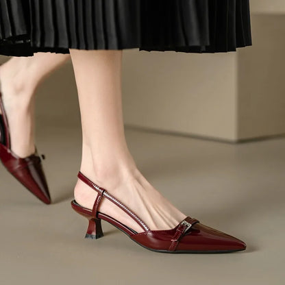 Women's Pointed Slingback Heel Pumps