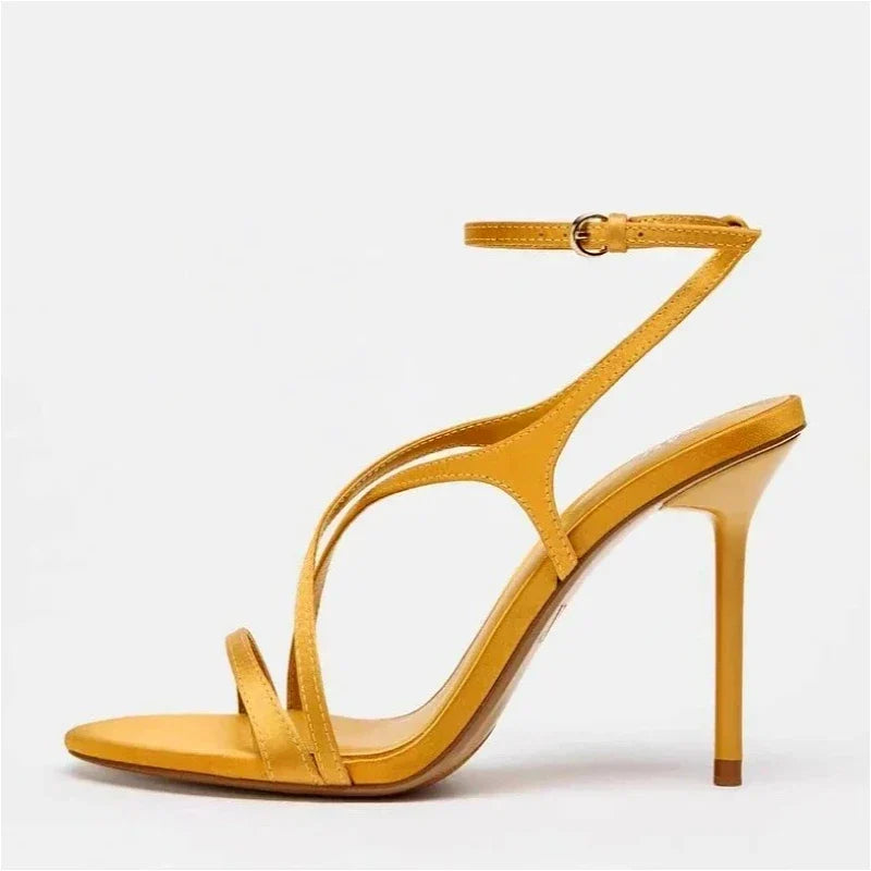 Women's Satin Strappy Heels