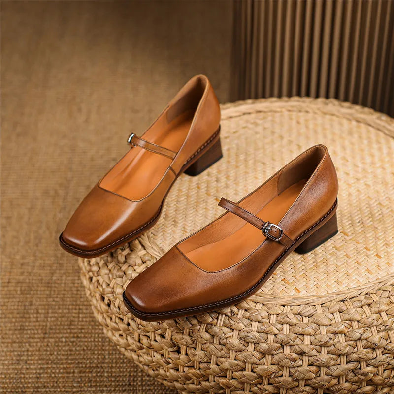 Women's Strap Detail Heel Shoes