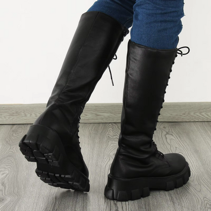 Women's Platform Lace Up Boots
