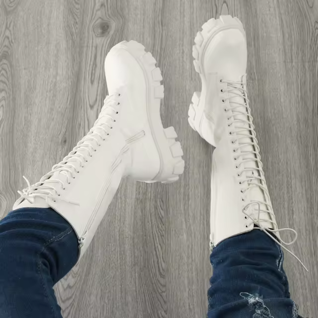 Women's Platform Lace Up Boots