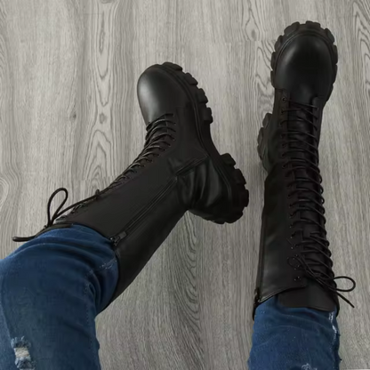 Women's Platform Lace Up Boots