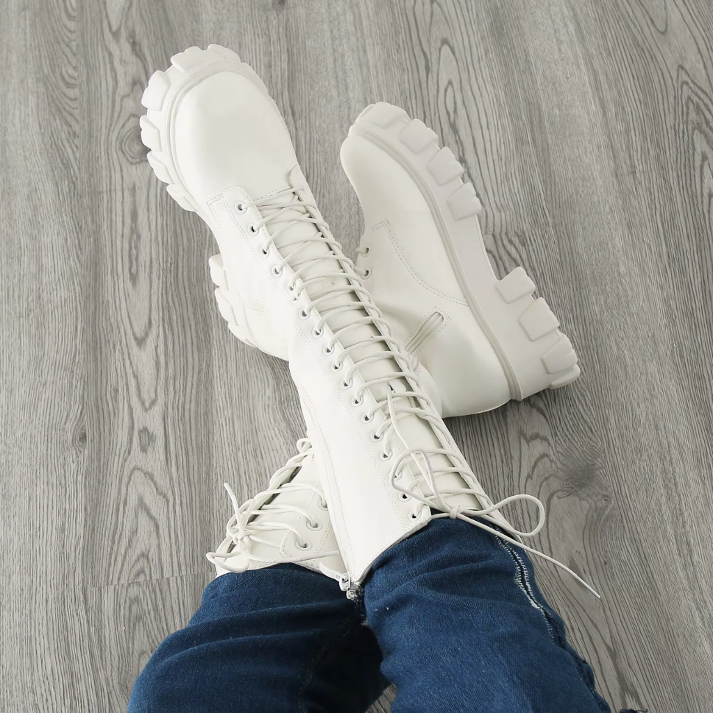 Women's Platform Lace Up Boots