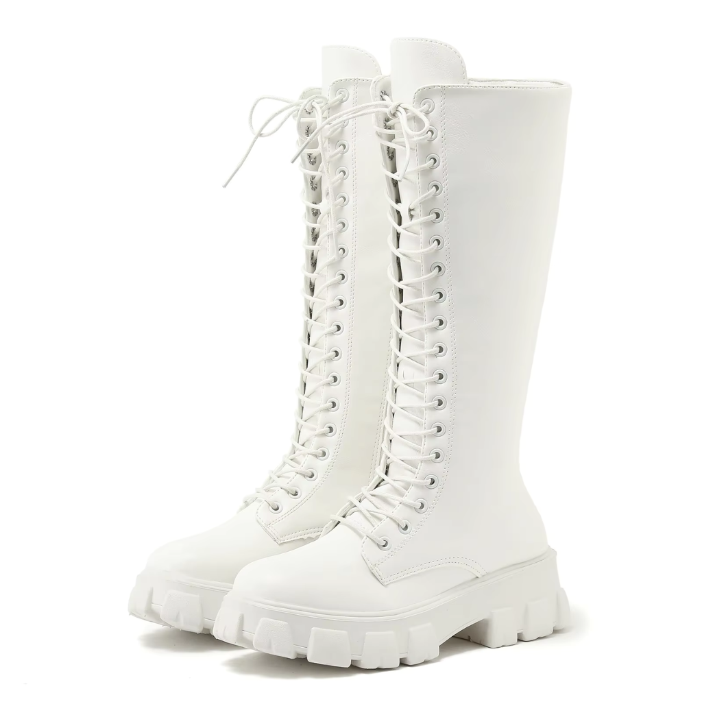 Women's Platform Lace Up Boots