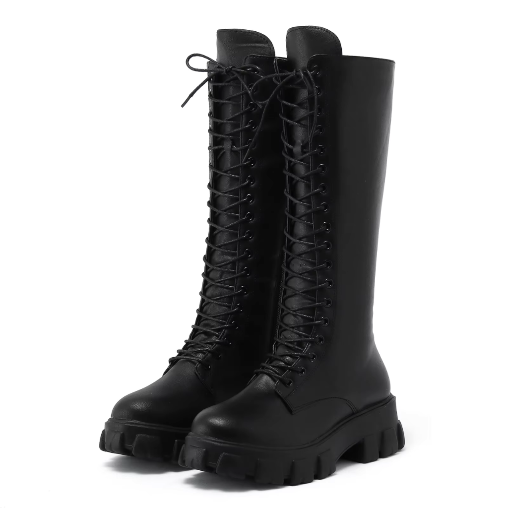 Women's Platform Lace Up Boots