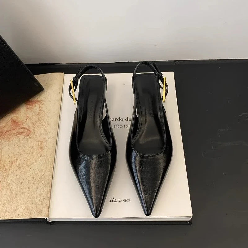 Women's Pointed Toe Slingback Mules