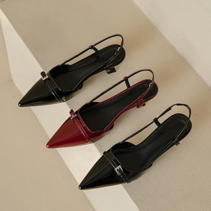 Women's Pointed Slingback Heel Pumps