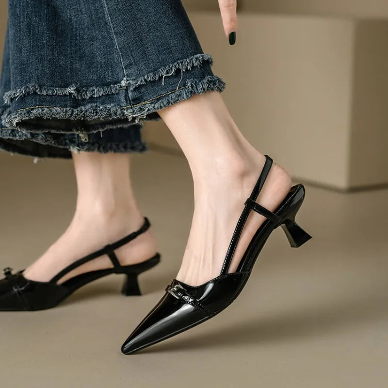 Women's Pointed Slingback Heel Pumps
