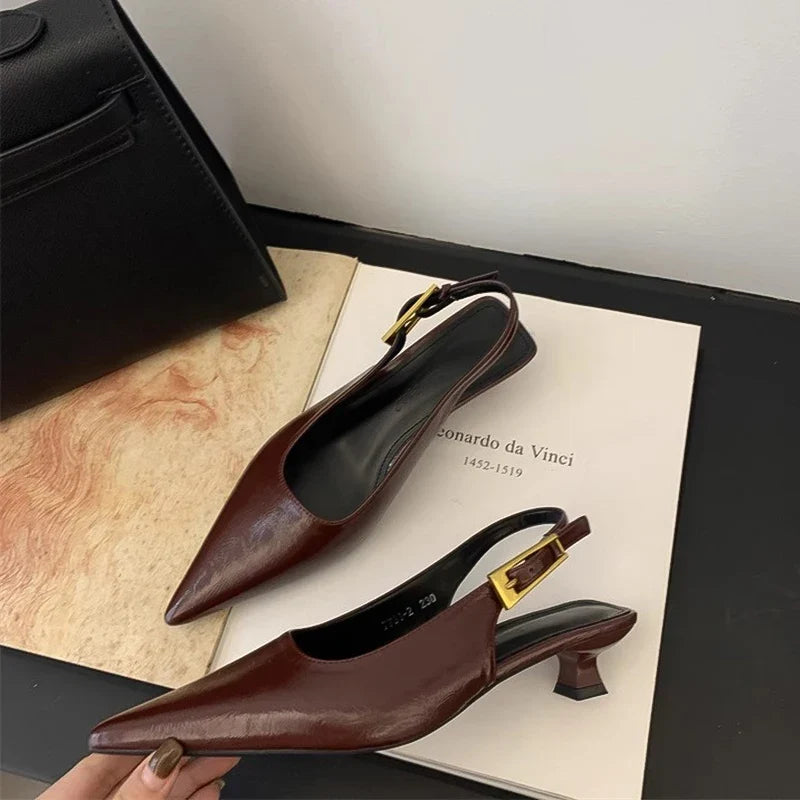 Women's Pointed Toe Slingback Mules