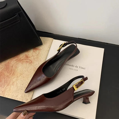 Women's Pointed Toe Slingback Mules