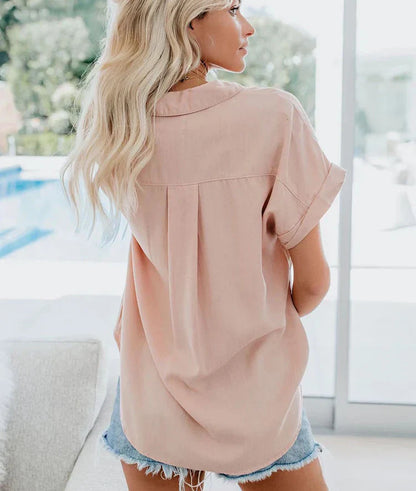 Women’s Button Collared Blouse