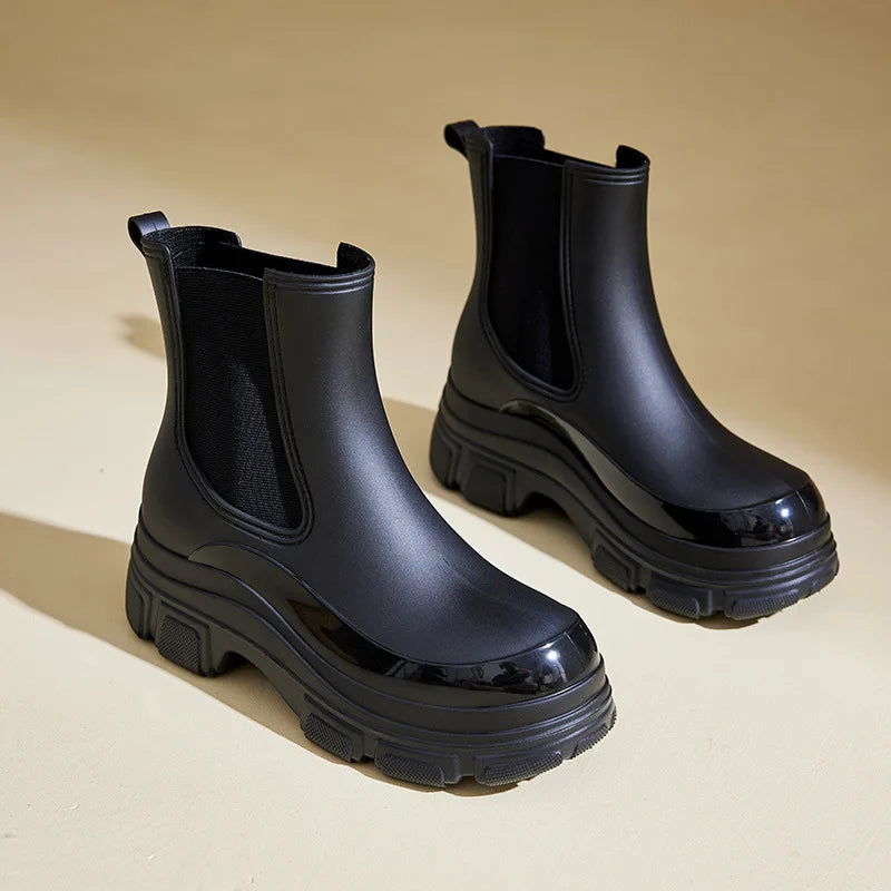 Women's Chunky Slip On Ankle Boots