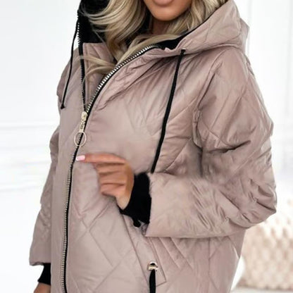 Women's Quilted Hooded Jacket