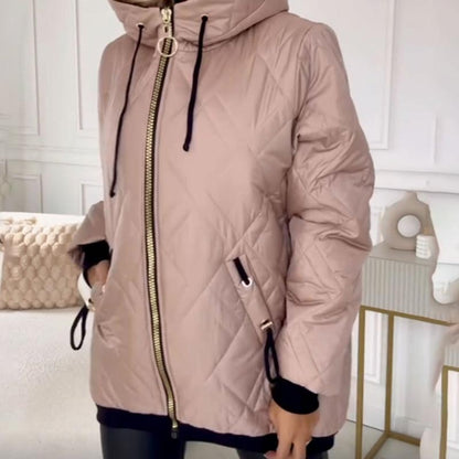 Women's Quilted Hooded Jacket
