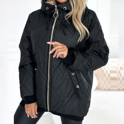 Women's Quilted Hooded Jacket