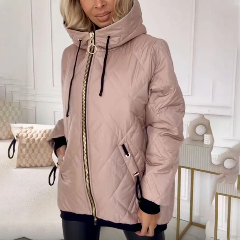 Women's Quilted Hooded Jacket