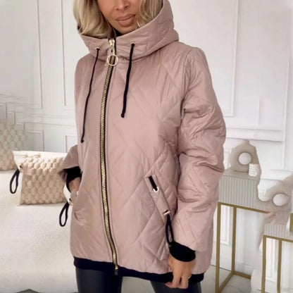 Women's Quilted Hooded Jacket